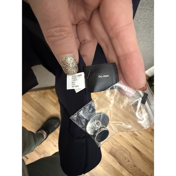 NWT Lane Bryant Blazer Navy Blue One Button Size 22 Retail $79.95 sexy stretch - Picture 9 of 11